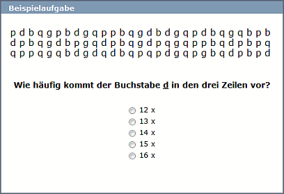 Konzentrationsfähigkeit